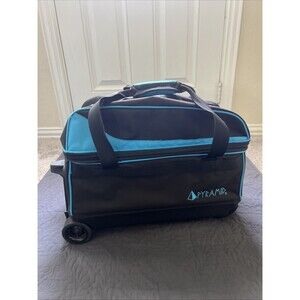 Pyramid Prime Double Roller Bowling Bag Black/Asgard Blue USED Sports Team Gift
